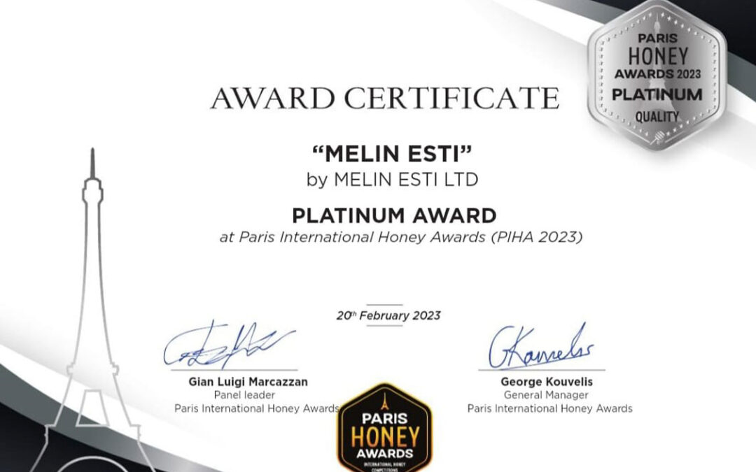 Award Certificate / Platinum 2023